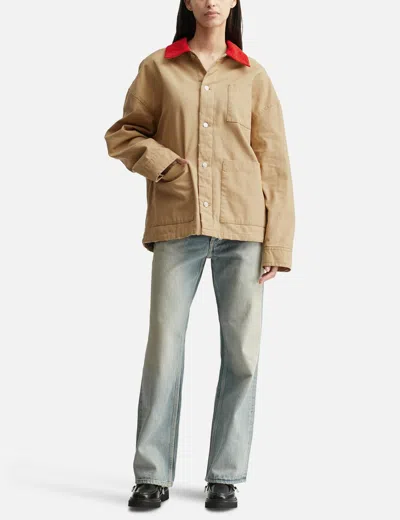 Apc A.p.c. X Marc Jacobs Stoned Canvas Unisex Jacket In Multi