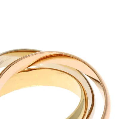 Pre-owned Cartier Trinity Pink White Yellow Band Ring () In Multi