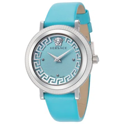 Versace Greca Flourish Women's Watch In Blue