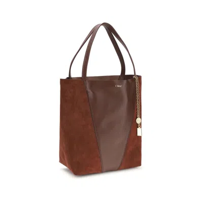 Chloé Spin Shoulder Bag In Brown