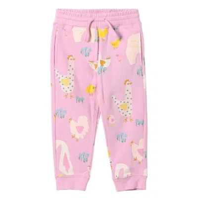 Stella Mccartney Kids Alpaca Doodle Print Sweatpants In Pink
