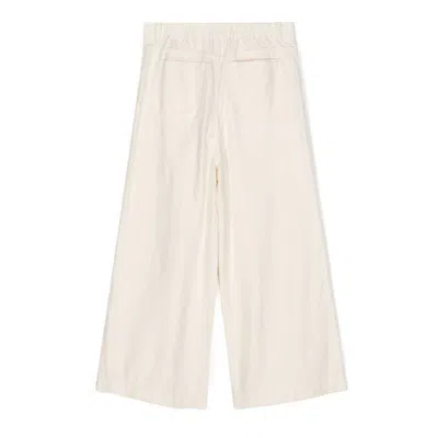 Zimmermann Kids Halliday Floral-applique Trousers In Brown