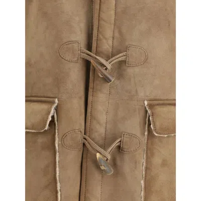 D'amico Paolo Suede Jacket In Brown