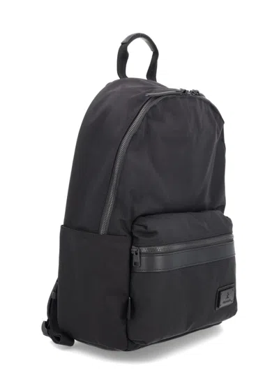 Premiata Versatile Backpack With Multiple Storage Options In Black