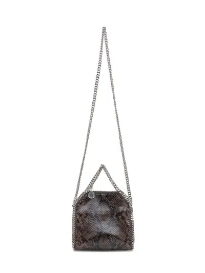 Stella Mccartney Eco Snake Crossbody Bag With Chain Strap In Pink