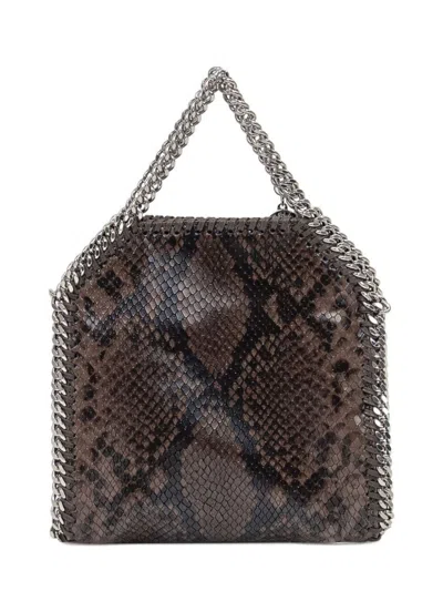 Stella Mccartney Eco Snake Crossbody Bag With Chain Strap In Pink