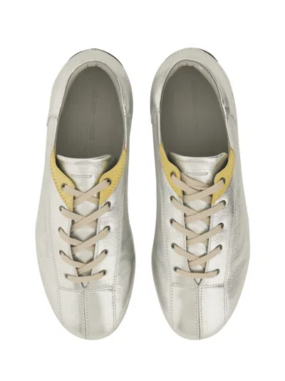 Paloma Wool Smooth Leather Sneakers With Metallic Finish In Multi