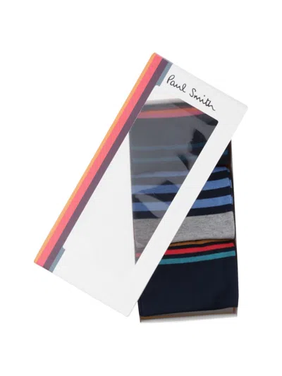 Paul Smith 3-pack Socks "navy" In Multi