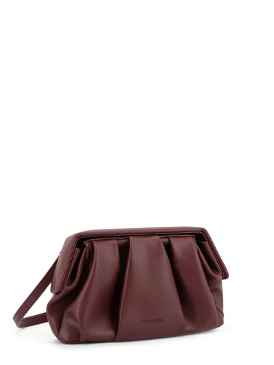 Themoire' Afrodite Vegan Leather Crossbody Bag In Burgundy
