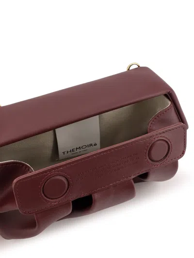 Themoire' Afrodite Vegan Leather Crossbody Bag In Burgundy
