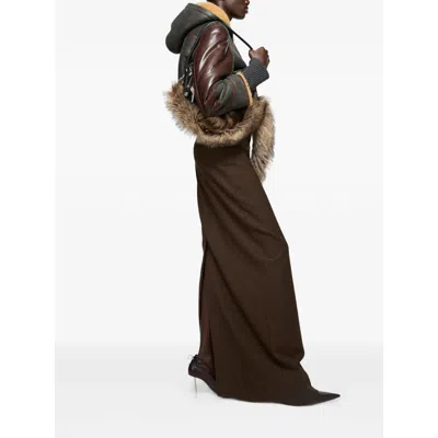 Acne Studios Brown Jackets Women In Brown