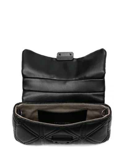 Emporio Armani Quilted Chain Clutch Bag In Black