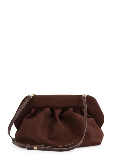 Themoire' Bios Suede Shoulder Bag In Brown