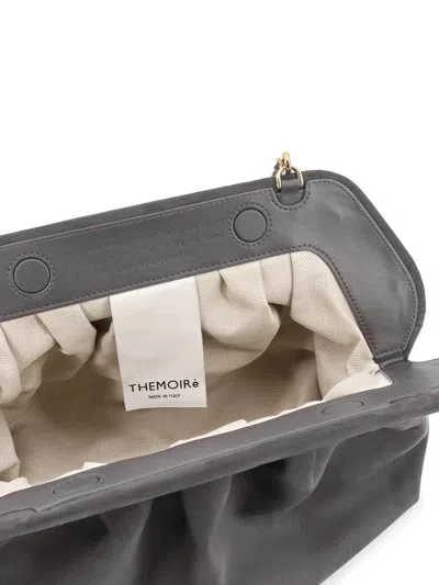 Themoire' Bios Suede Shoulder Bag In Gray