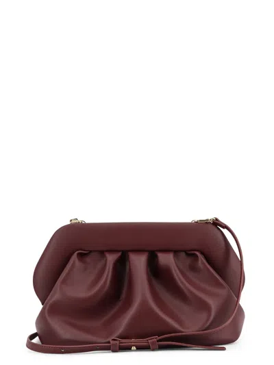 Themoire' Bios Vegan Leather Shoulder Bag In Burgundy