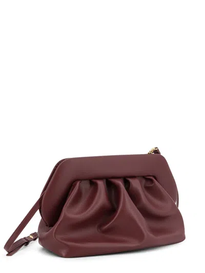 Themoire' Bios Vegan Leather Shoulder Bag In Burgundy