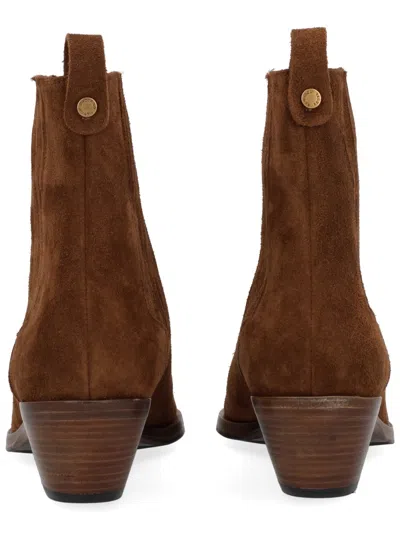 Roberto Festa 40mm Aurea Pull-tab Ankle Boots In Brown