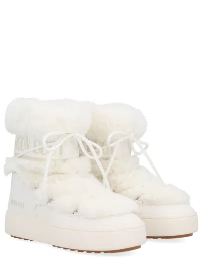 Moon Boot Boot Ltrack Low Faux Fur In White