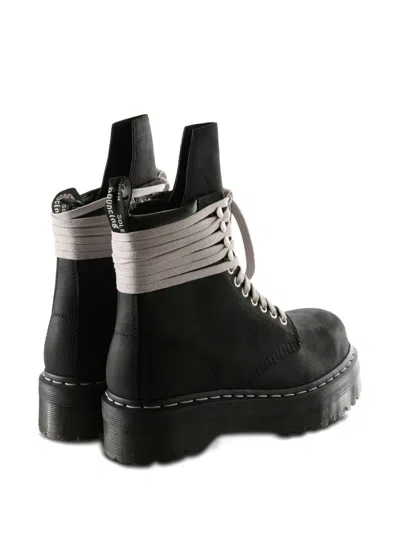 Dr. Martens X Rick Owens Boots Blacks And Greys In Black