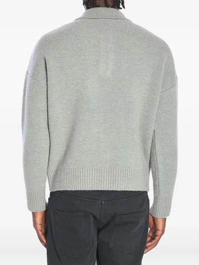 Ami Alexandre Mattiussi Ami Paris Ami Paris De Coeur Wool Polo Shirt In Multi