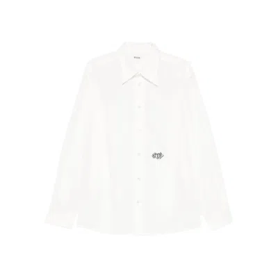 Bode Logo-print Shirt In White