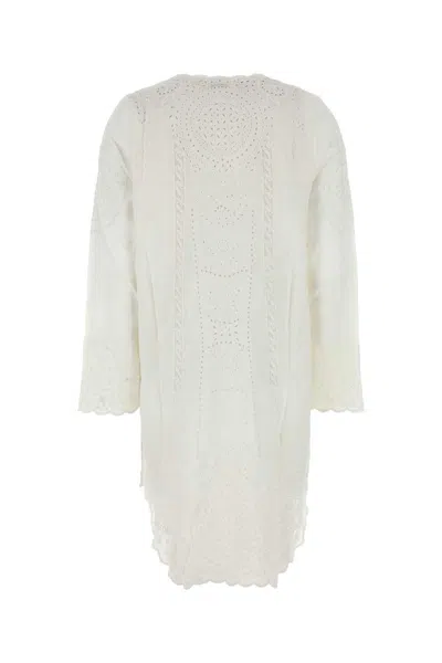 Bode Women White Linen Belvoir Blouse In White