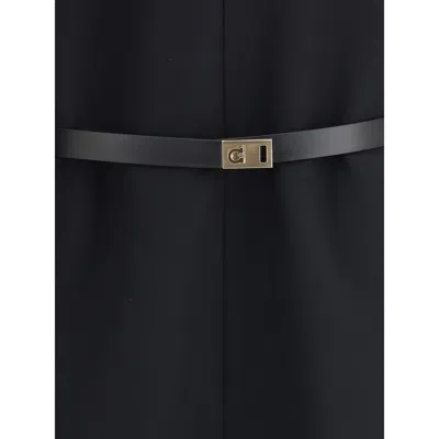Ferragamo Women Belted Midi Dress In Black