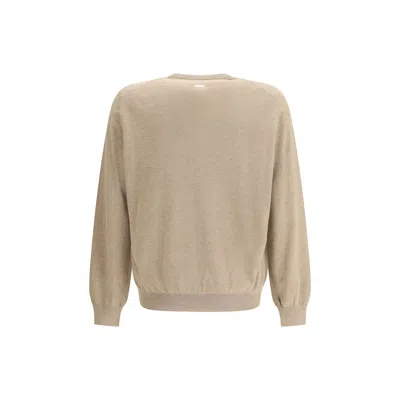 Ferragamo Men Pocket-detail Sweater In Neutral