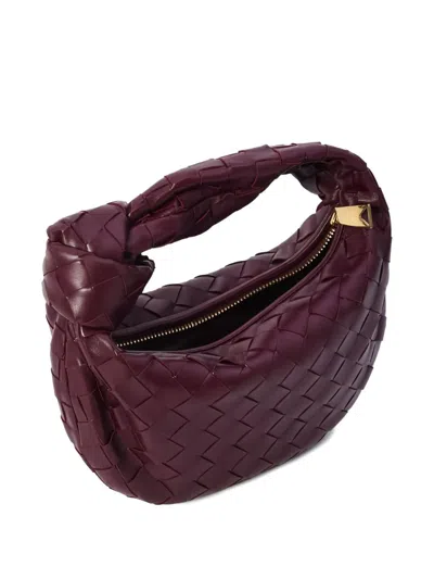 Bottega Veneta Women Jodie Mini Leather Handbag In Purple
