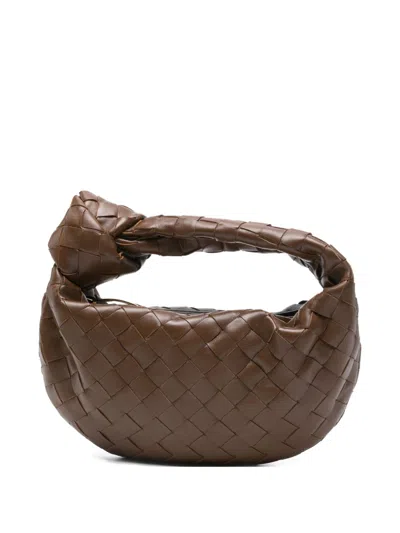 Bottega Veneta Women Jodie Mini Leather Handbag In Brown