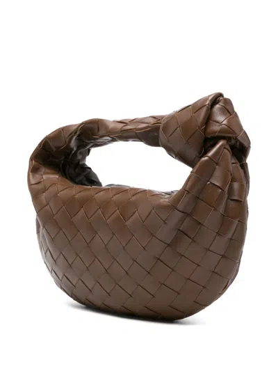 Bottega Veneta Women Jodie Mini Leather Handbag In Brown