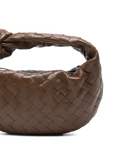 Bottega Veneta Women Jodie Mini Leather Handbag In Brown