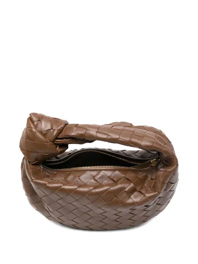 Bottega Veneta Women Jodie Mini Leather Handbag In Brown
