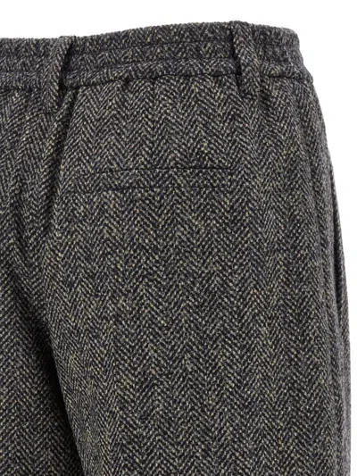 Brunello Cucinelli Wool Bermuda Shorts In Gray