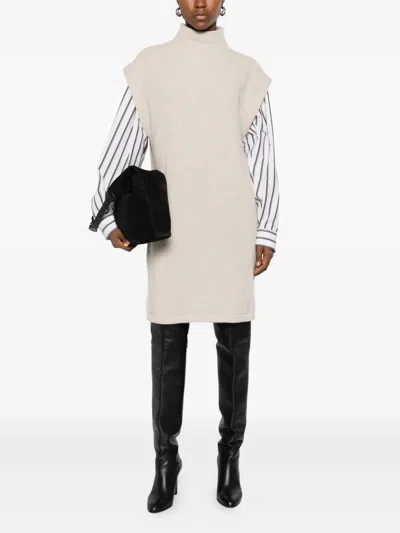 Brunello Cucinelli Women Cashmere Dress In Neutral