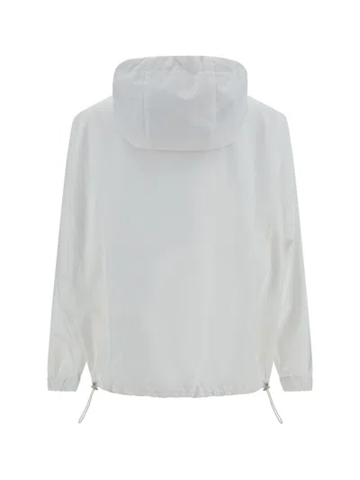 Brunello Cucinelli Women Waterproof Jacket With Hood In White