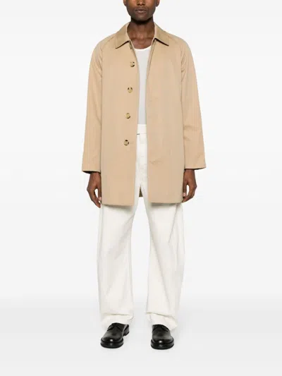 Burberry Women 'cadmen' Raincoat In Neutral
