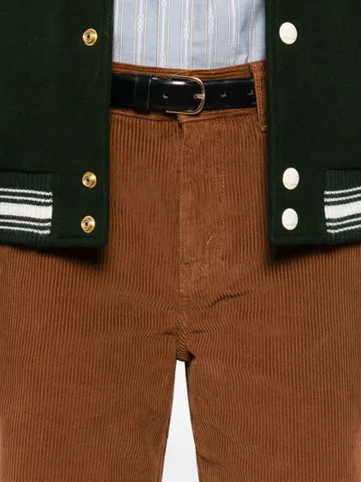 Celine Jolene Jeans In Corduroy In Brown