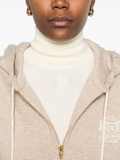 Celine Women Wool Turtle-neck Jumper In Neutral