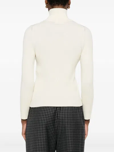 Celine Women Wool Turtle-neck Jumper In Neutral