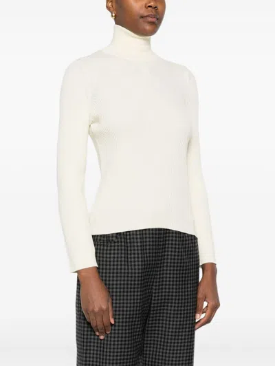 Celine Women Wool Turtle-neck Jumper In Neutral