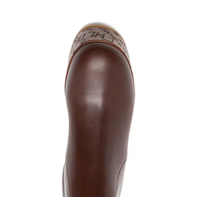 Chloé Chloe Chocolate Leather Maxime Wedges In Brown
