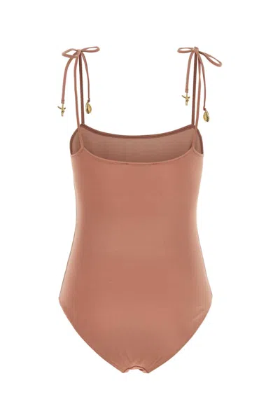 Chloé Stretch Nylon Swimsuit Featuring Adjustable Straps In Pink