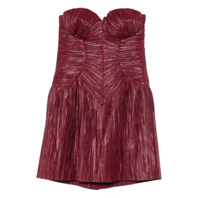 Cult Gaia Nella Mini Dress In Red