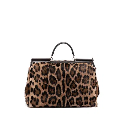 Dolce & Gabbana Brown Tote Bags Women In Brown
