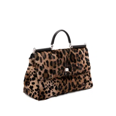Dolce & Gabbana Brown Tote Bags Women In Brown