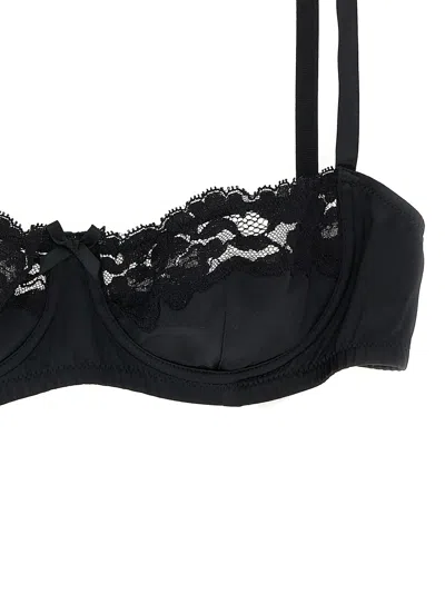 Dolce & Gabbana Women Bra In Silk And Lace In Black
