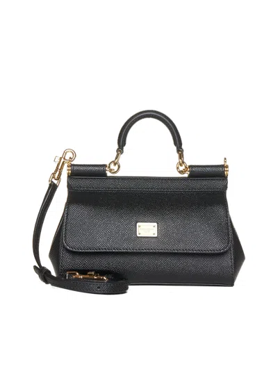 Dolce & Gabbana Women Small Sicily Handbag In Black