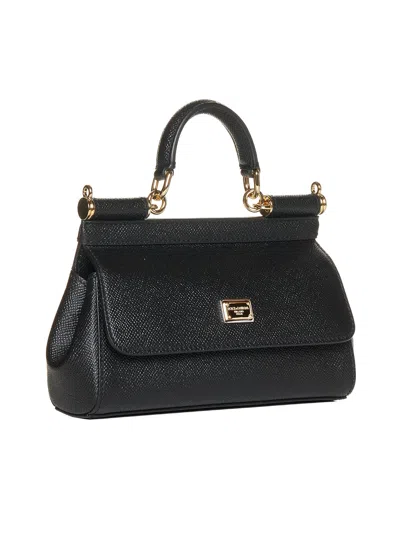 Dolce & Gabbana Women Small Sicily Handbag In Black