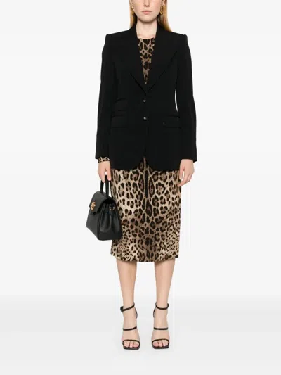 Dolce & Gabbana `turlington` Jacket In Black